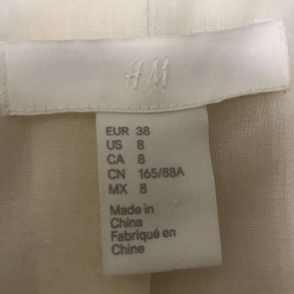 NWOT H&M Cream and Black Coat - Anthropologie Style - Picture 5 of 6
